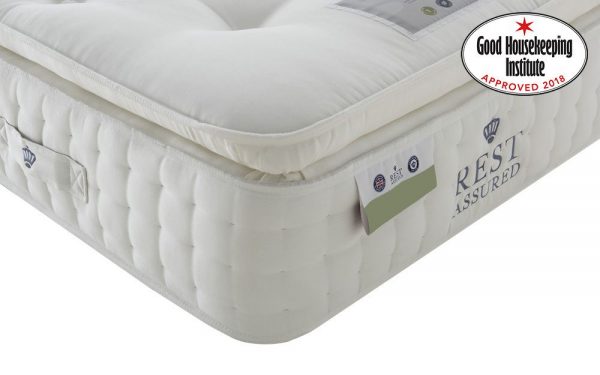 Rest Assured Knowlton 2000 Pocket Latex Pillow Top Mattress, Single