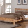 Flintshire Pentre Hardwood Oak Finish Bed Frame, Small Double