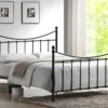 Time Living Alderley Metal Bed Frame, Double, Black